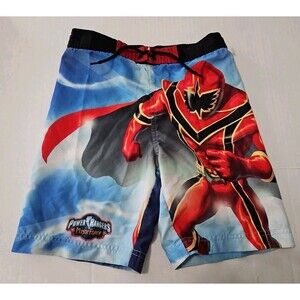 Vintage Power Rangers Mystic Force Swim Trunks 5/6 Red Ranger Disney